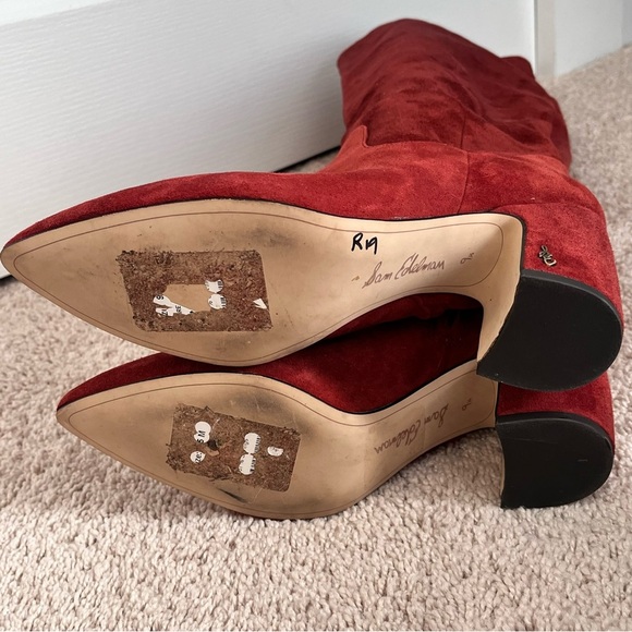 Sam Edelman HAI Knee High Suede Boot Paprika 9.5 - Picture 9 of 10